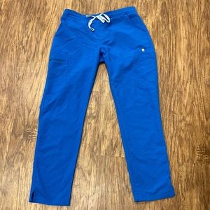 Figs Yola Skinny Royal Blue Pants - Small Petite